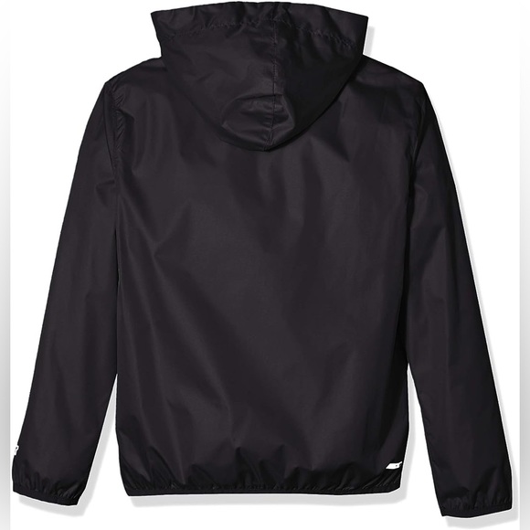 Starter Girls' Popover Packable Jacket Storm Star  1/4 Zip Black Hooded - Picture 2 of 16